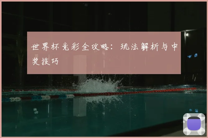 世界杯竞彩全攻略：玩法解析与中奖技巧